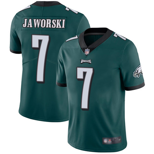 Men Philadelphia Eagles #7 Ron Jaworski Midnight Green Team Color Vapor Untouchable NFL Jersey Limited Player->philadelphia eagles->NFL Jersey